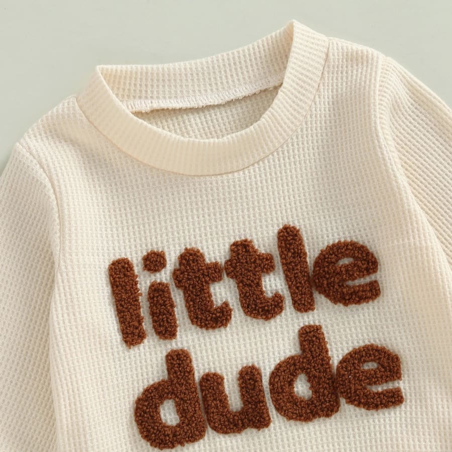 Little Dude Trackie Set - Chocolate