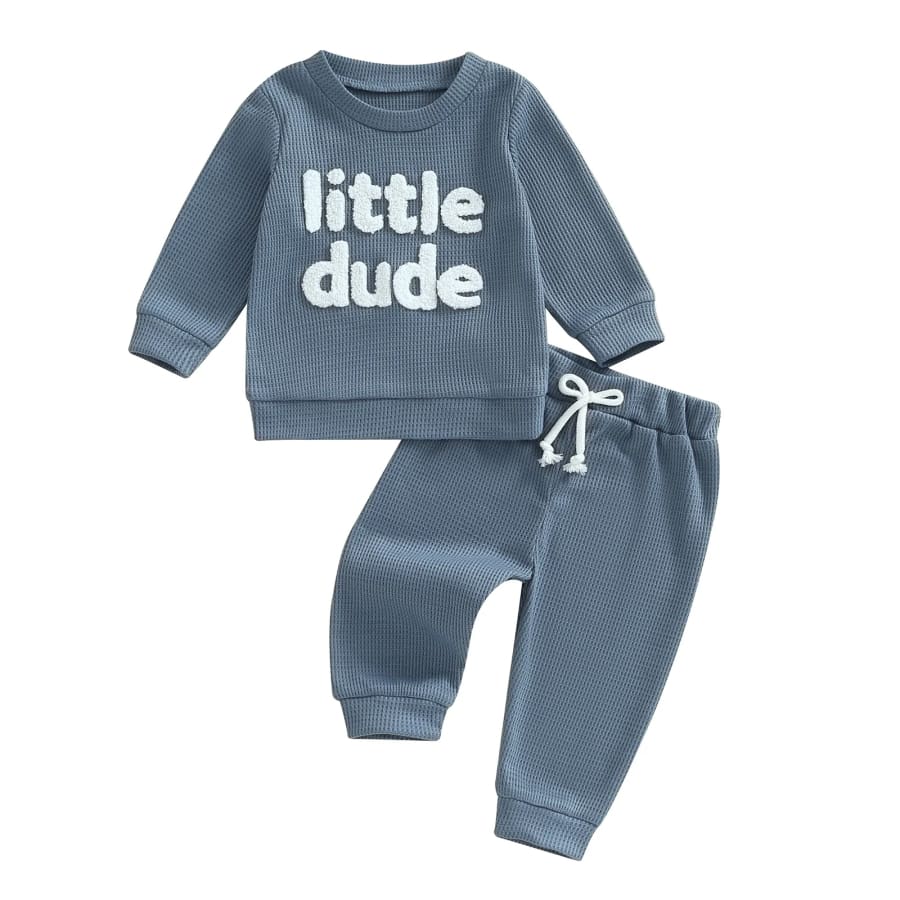 Little Dude Trackie Set - Chocolate