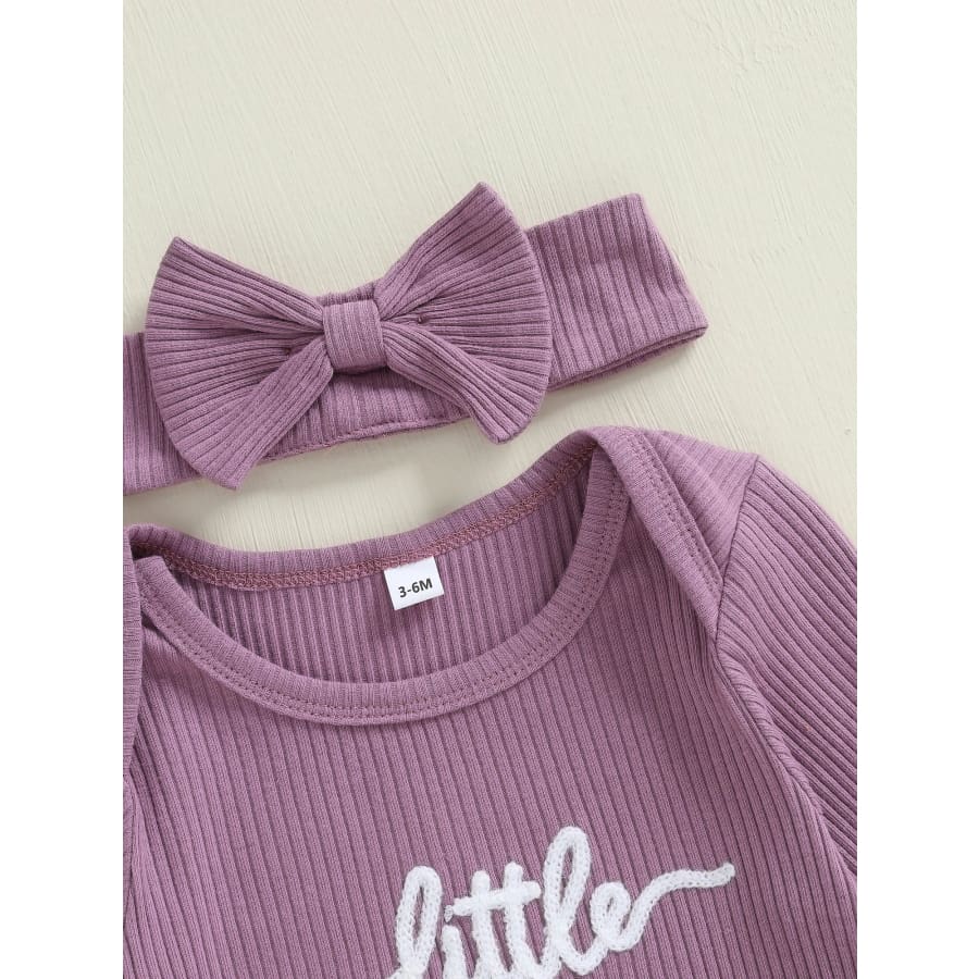 Little Sis Ruffle Butt Jumpsuit Peachy