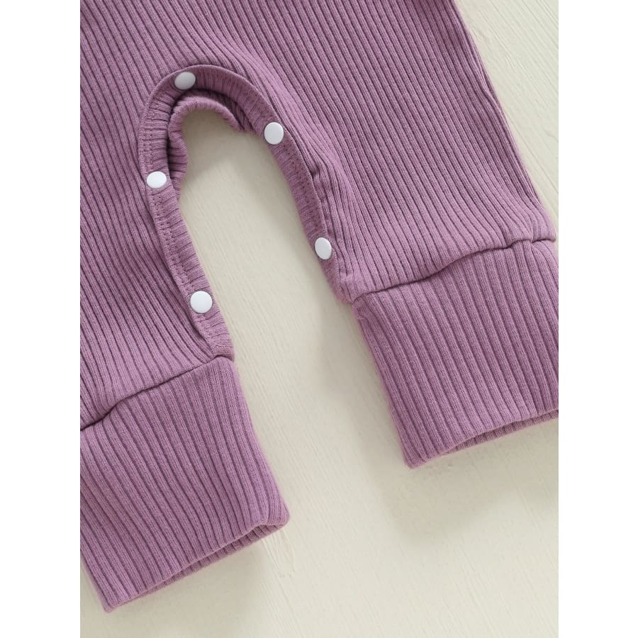 Little Sis Ruffle Butt Jumpsuit Purple