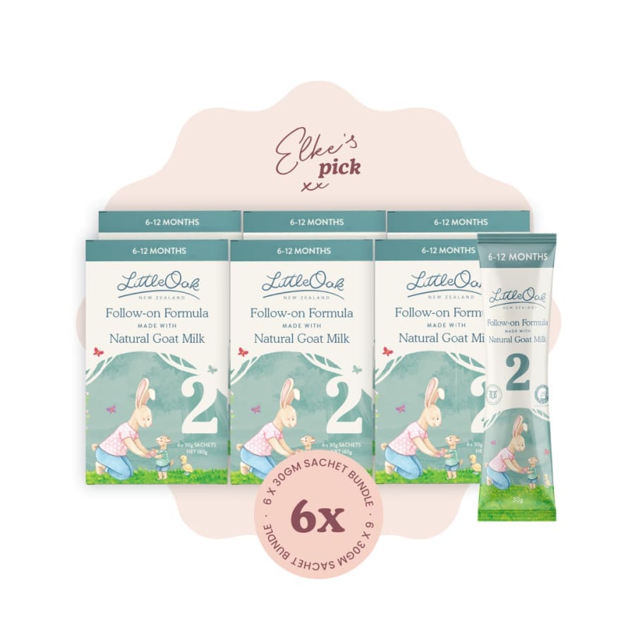 LittleOak Easy Everyday Sachet Bundle – Natural Goat Milk Follow-on Formula Stage 2