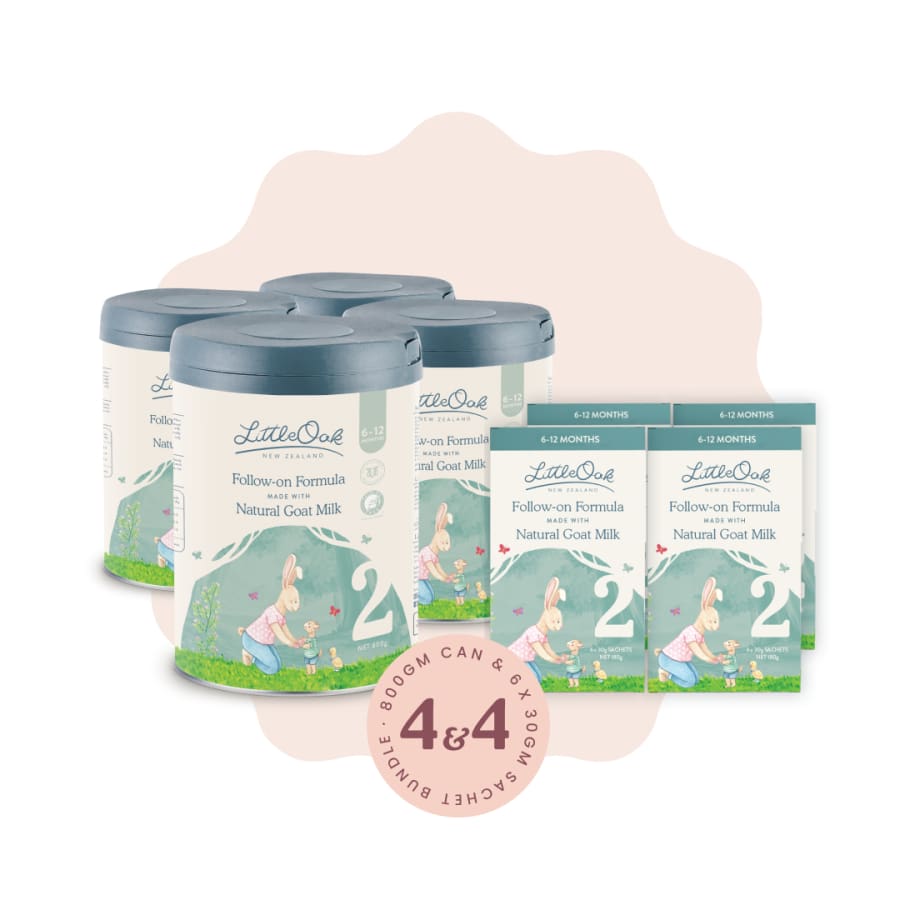 LittleOak Family Saver Bundle - Natural Goat Milk Follow-on Formula Stage 2 - Formula