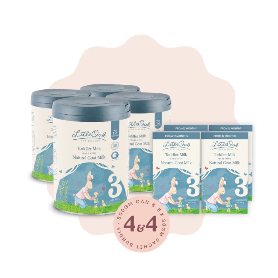 LittleOak Family Saver Bundle - Natural Goat Milk Toddler Milk Stage 3 - Formula