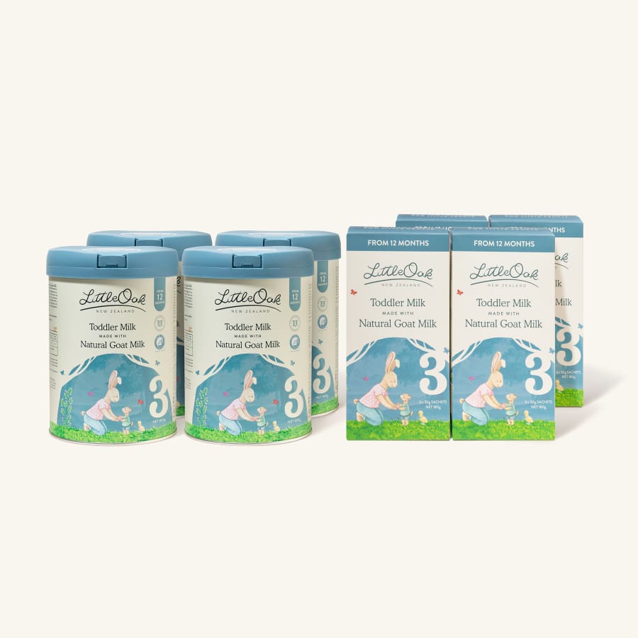 LittleOak Family Saver Bundle - Natural Goat Milk Toddler Milk Stage 3