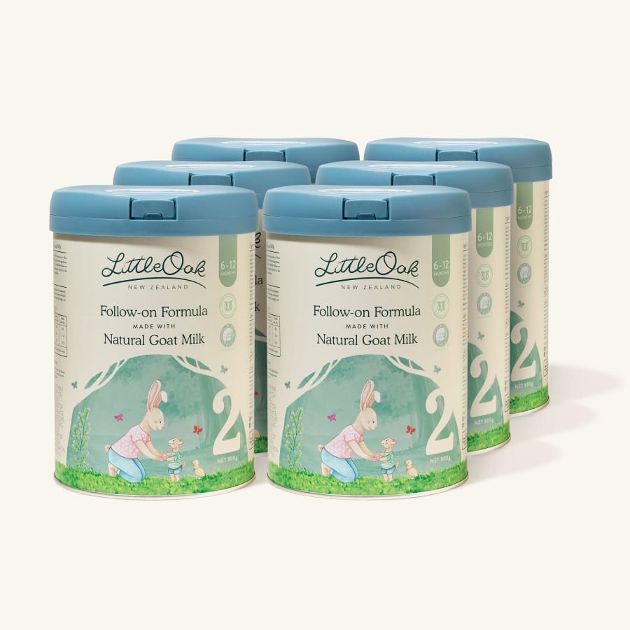 LittleOak Natural Goat Milk Follow-on Formula Bundle 6 x 800gm Cans