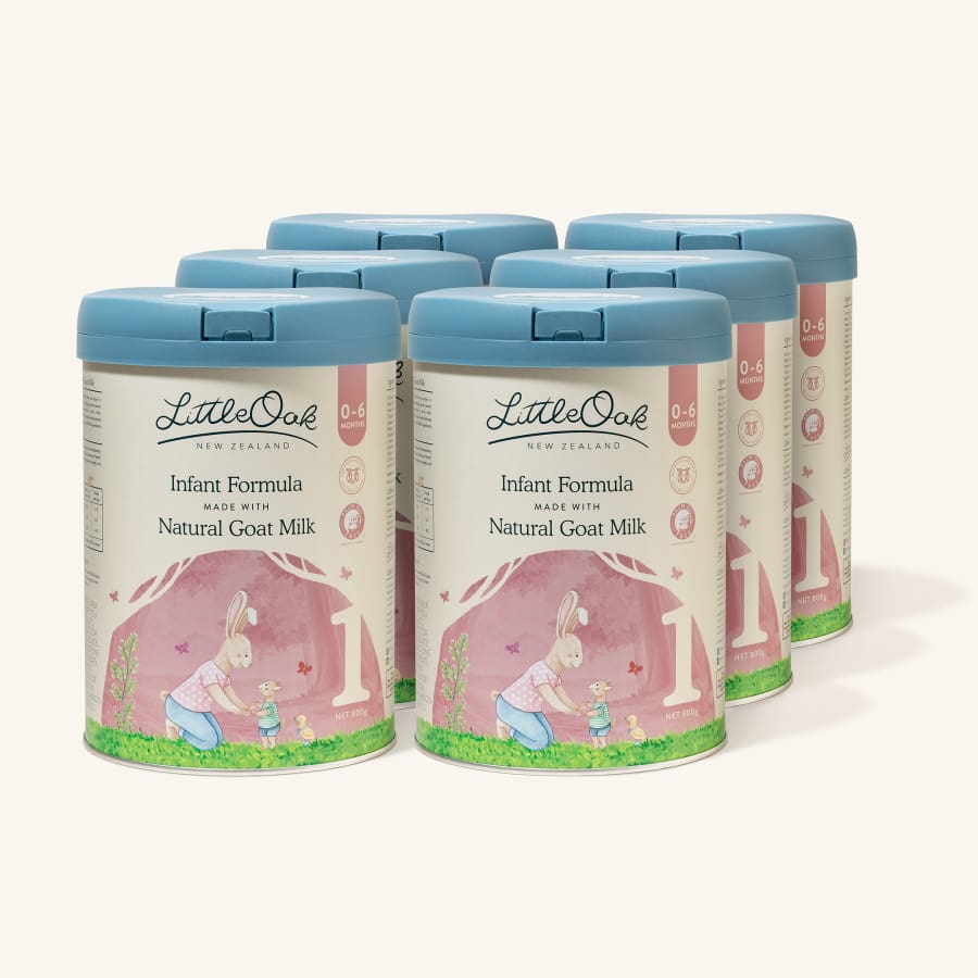 LittleOak Natural Goat Milk Infant Formula Bundle 6 x 800gm Cans