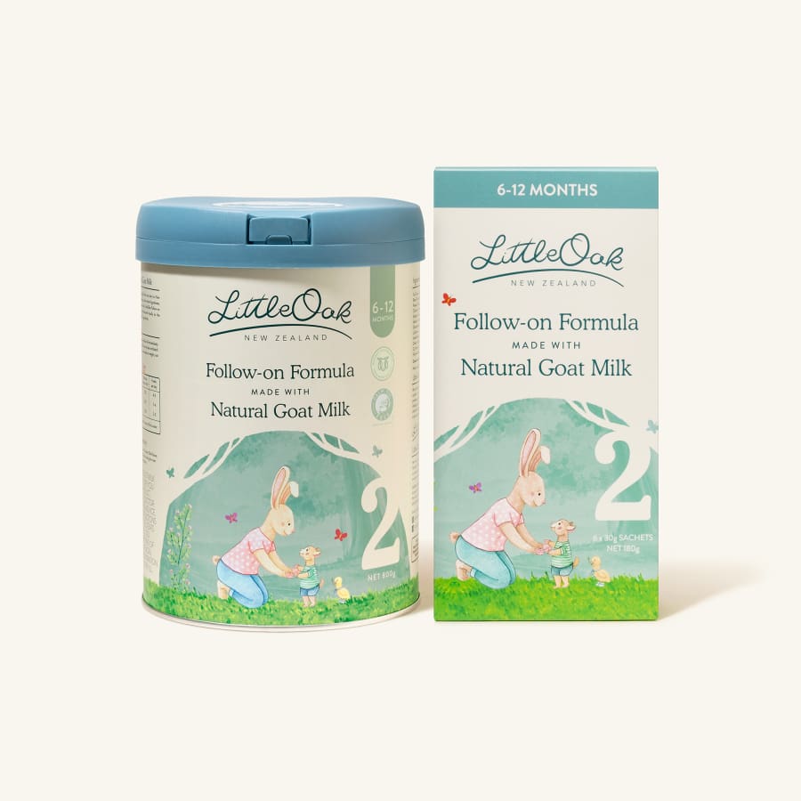 LittleOak One and One Bundle - Natural Goat Milk Follow-on Formula Stage 2