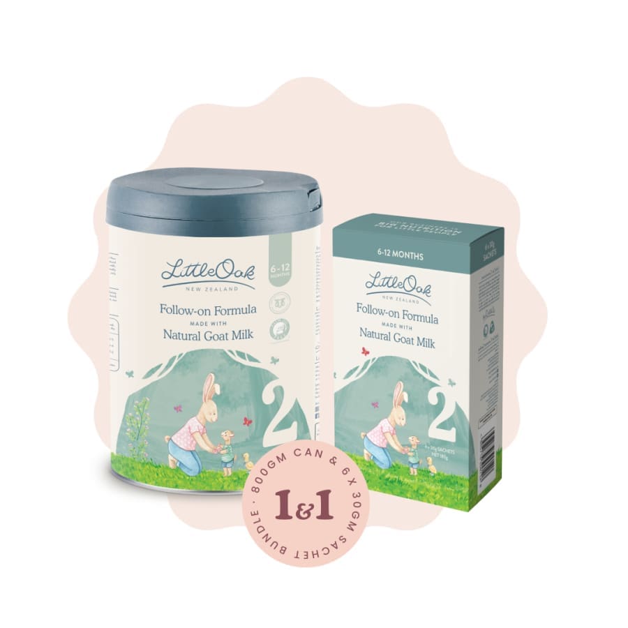 LittleOak One and One Bundle - Natural Goat Milk Follow-on Formula Stage 2