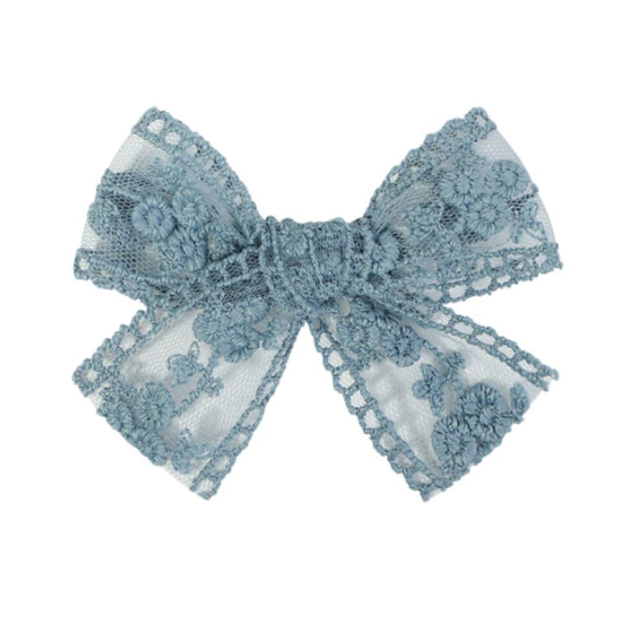 Lucy Lace Hair Clip - Blue
