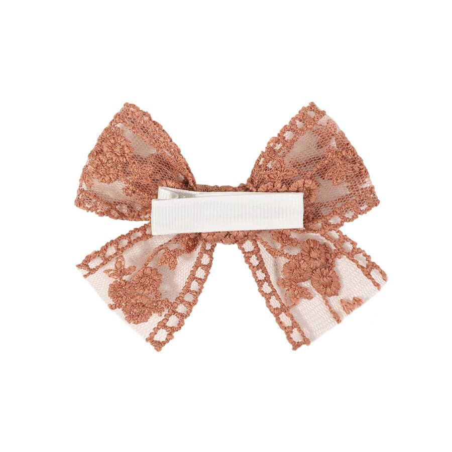 Lucy Lace Hair Clip - White