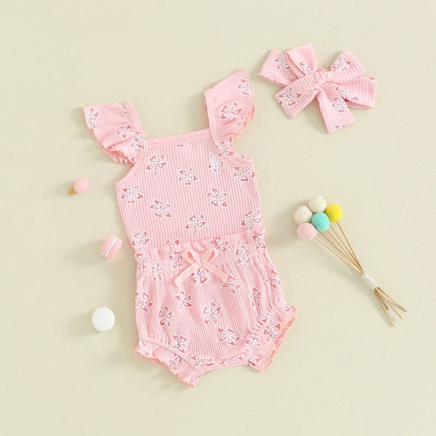 Maddie Floral Flutter Bloomer Set