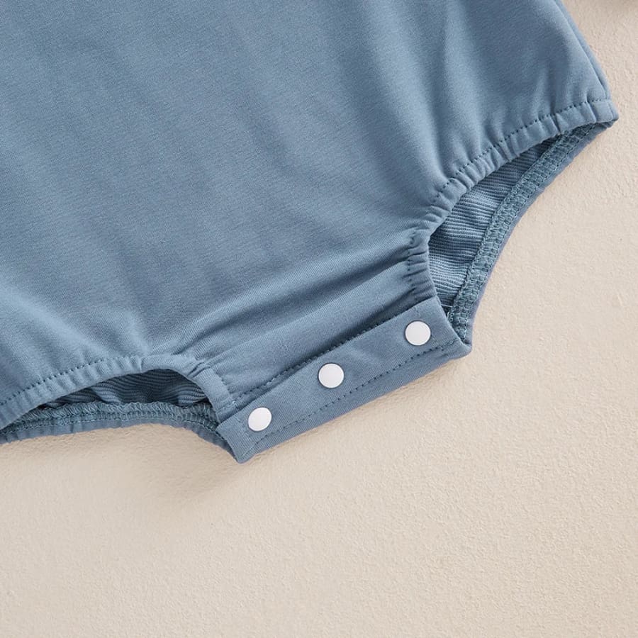 Mama’s Boy Oversize Long Sleeve Onesie - Blue