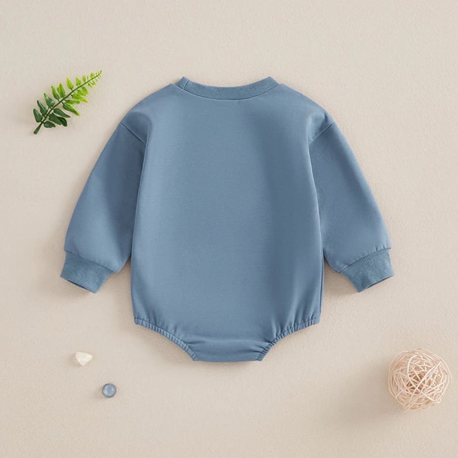 Mama’s Boy Oversize Long Sleeve Onesie - Blue