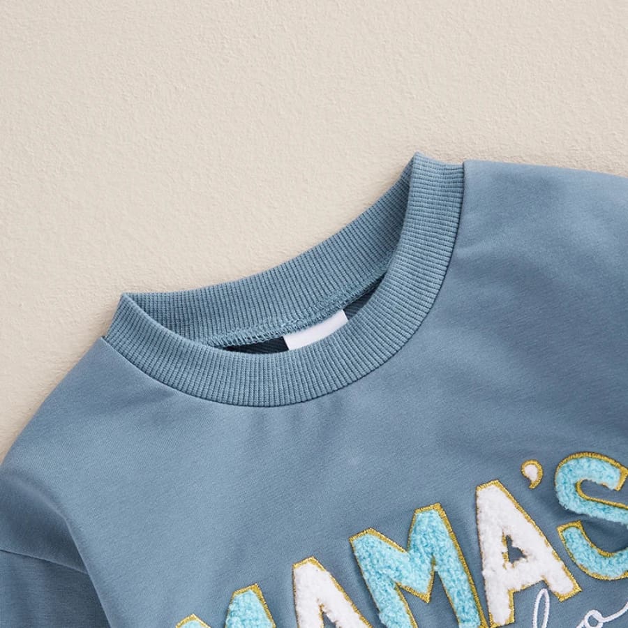 Mama’s Boy Oversize Long Sleeve Onesie - Neutral