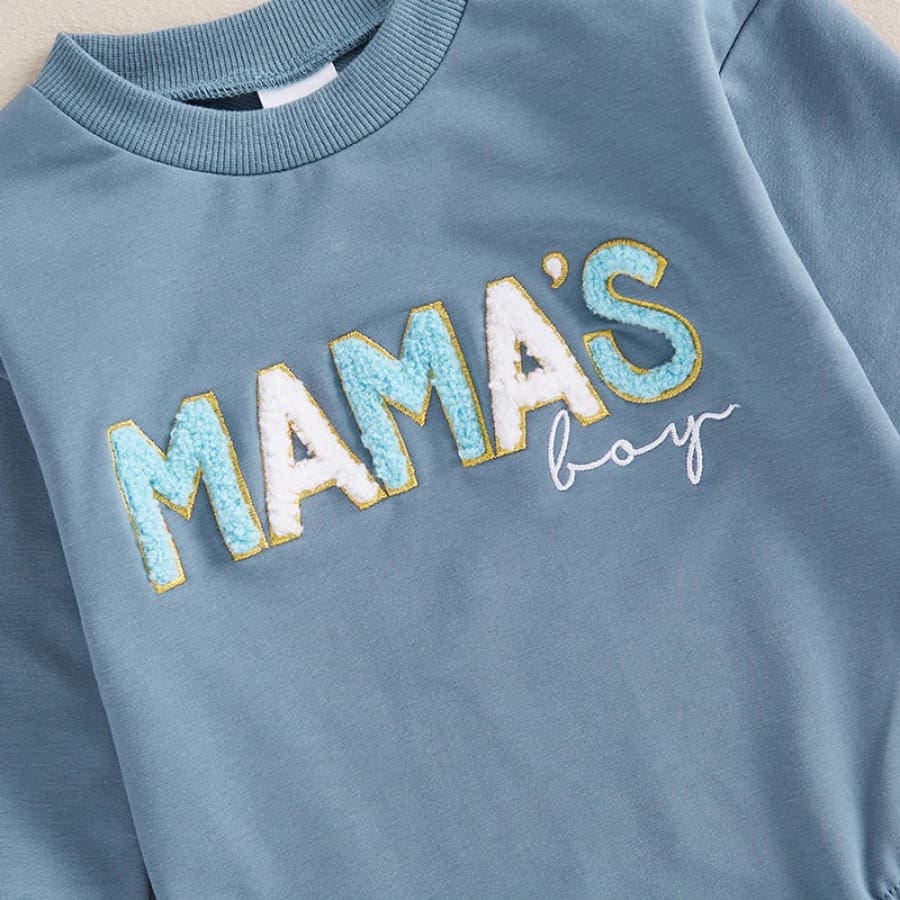 Mama’s Boy Oversize Long Sleeve Onesie - Neutral