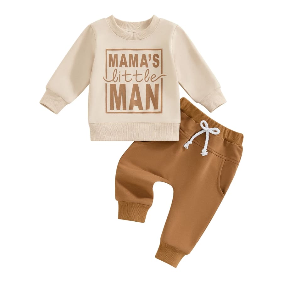 Mama’s Little Man Trackie Set - Blue