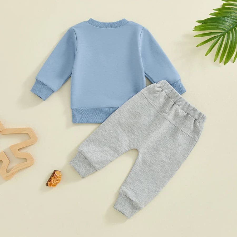 Mama’s Little Man Trackie Set - Blue