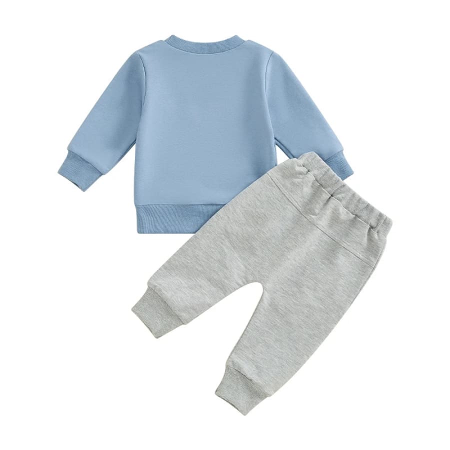 Mama’s Little Man Trackie Set - Blue