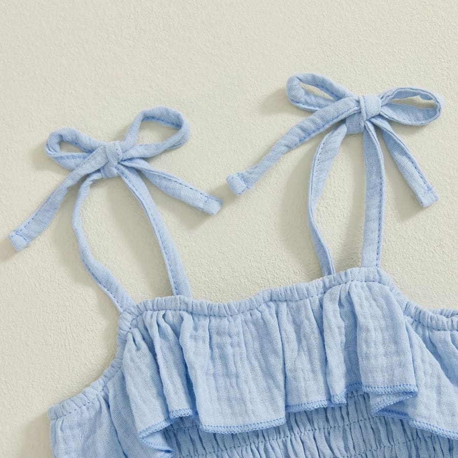 Mariah Ruched Bodice Crop + Flare Set - Peach - 6-12 Months