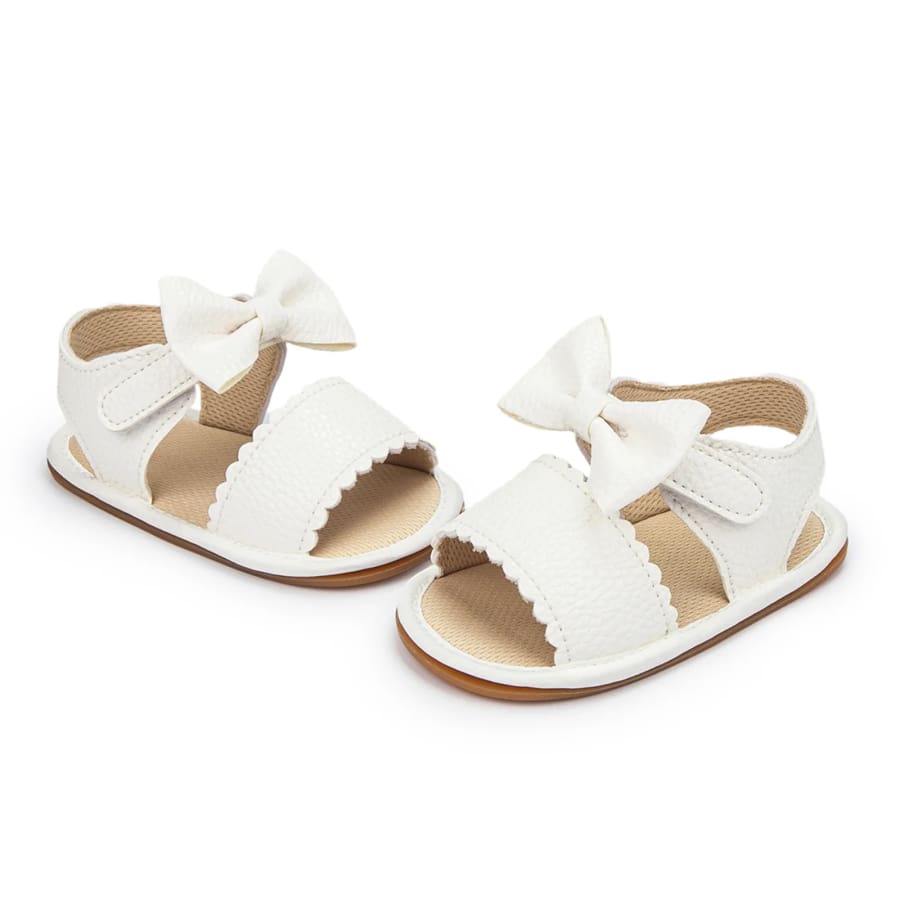 Marnie Bow Sandals - Snow