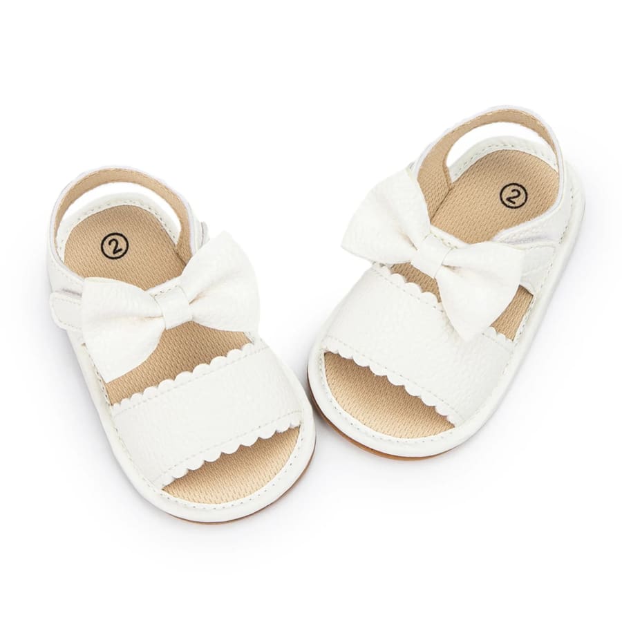 Marnie Bow Sandals - Snow