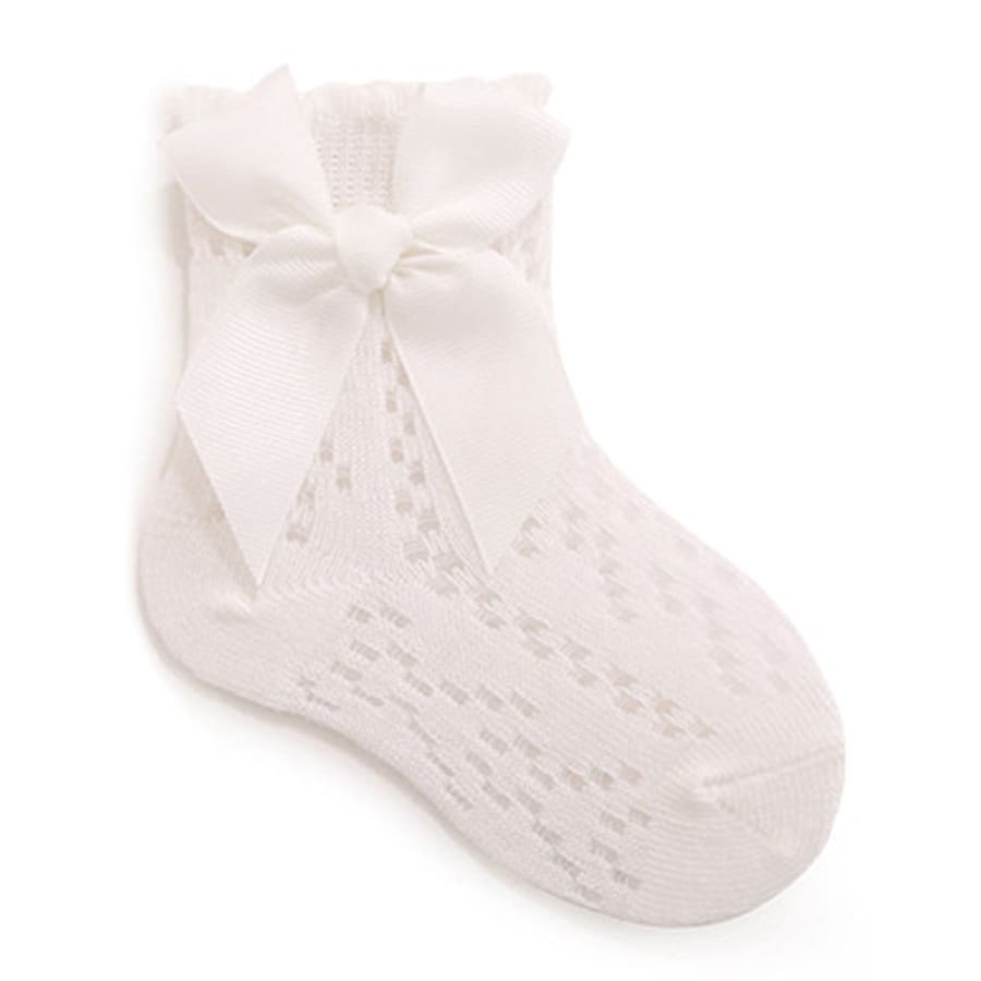 Martina Lace Look Ankle Socks - Grey