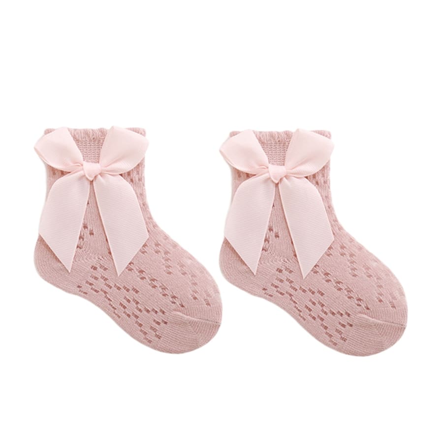 Martina Lace Look Ankle Socks - Pink - 0-6 Months