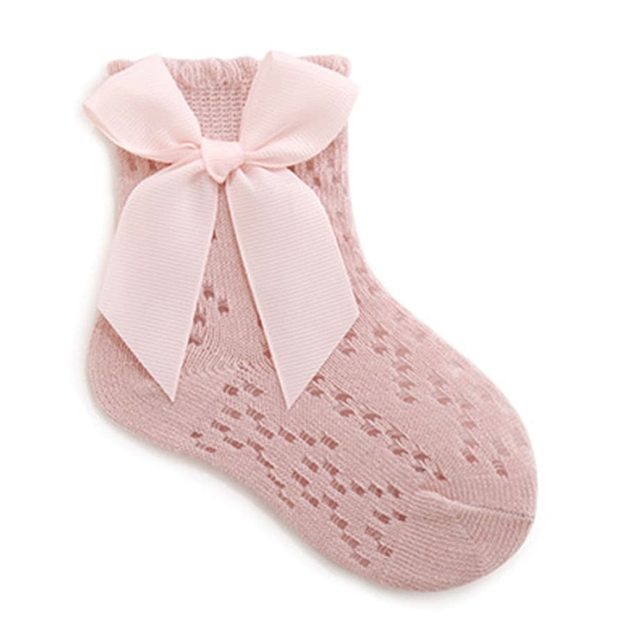 Martina Lace Look Ankle Socks - Pink