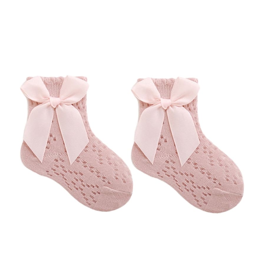 Martina Lace Look Ankle Socks - Pink