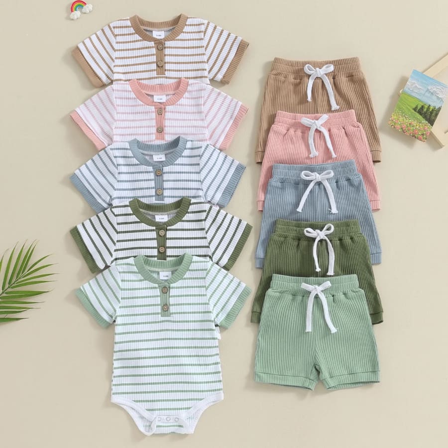 Maui Shortie Set - Blush