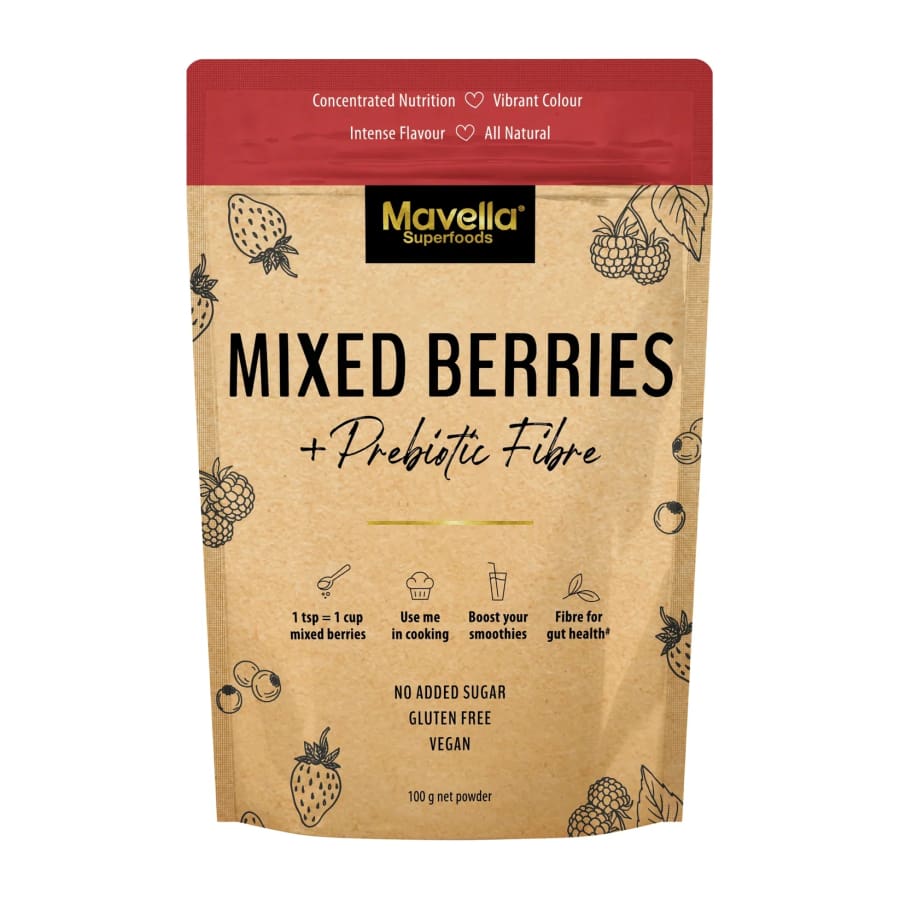 Mavella Mixed Berry Plus Prebiotic Fibre Powder - Supplement