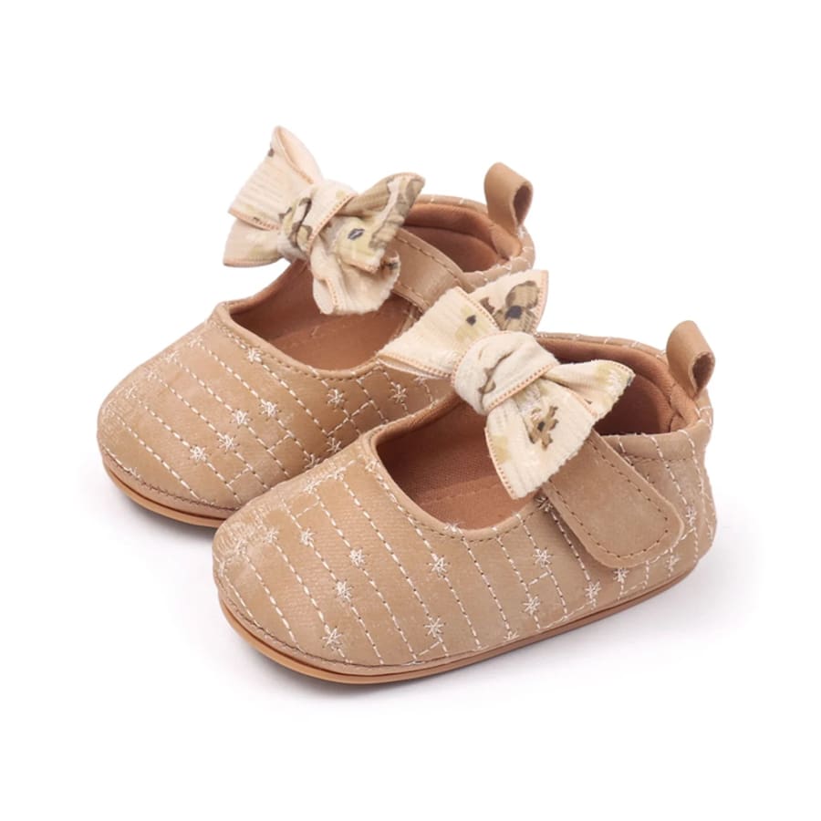 Meghan Bow Pre Walker - Natural - 0-6 Months