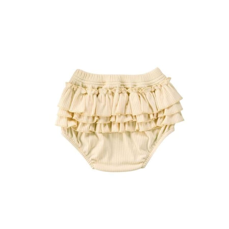 Melly Ruffle Butt Bloomers - Cream - 12-18 Months