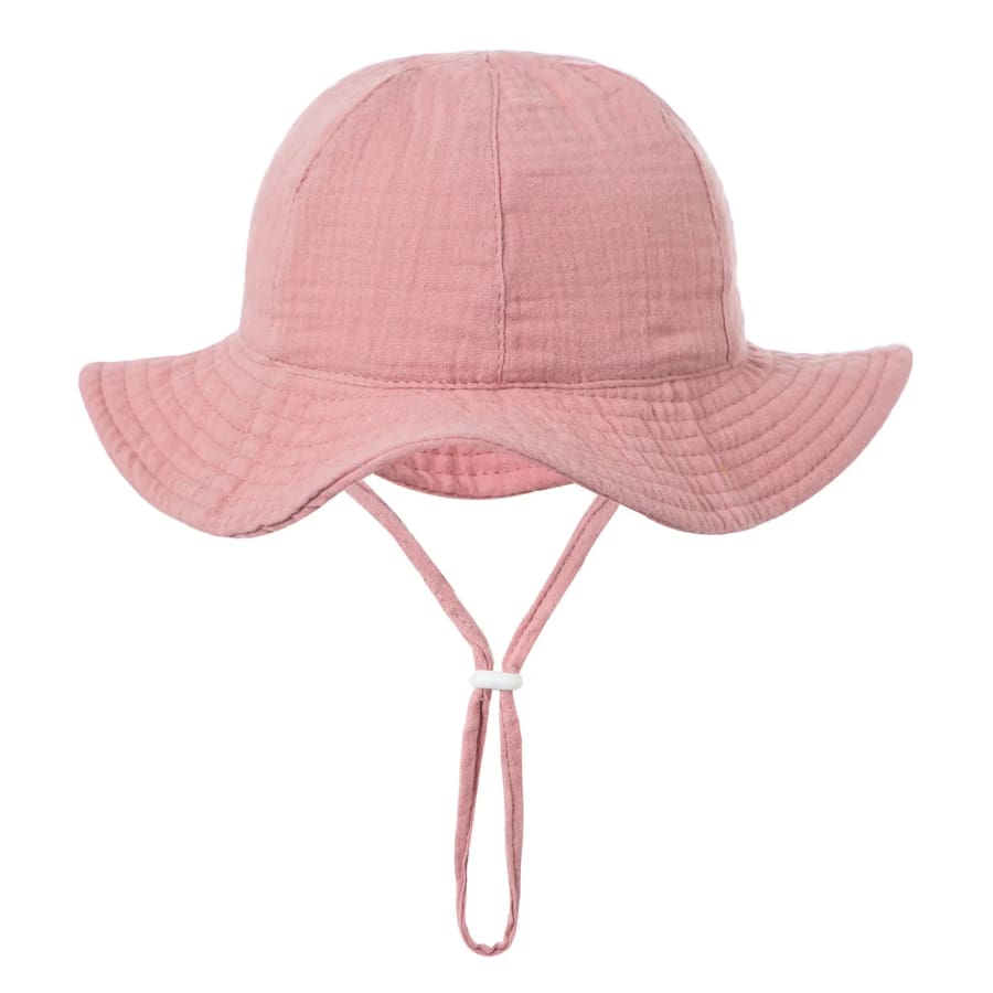 Muslin Bucket Sun Hat - Blush