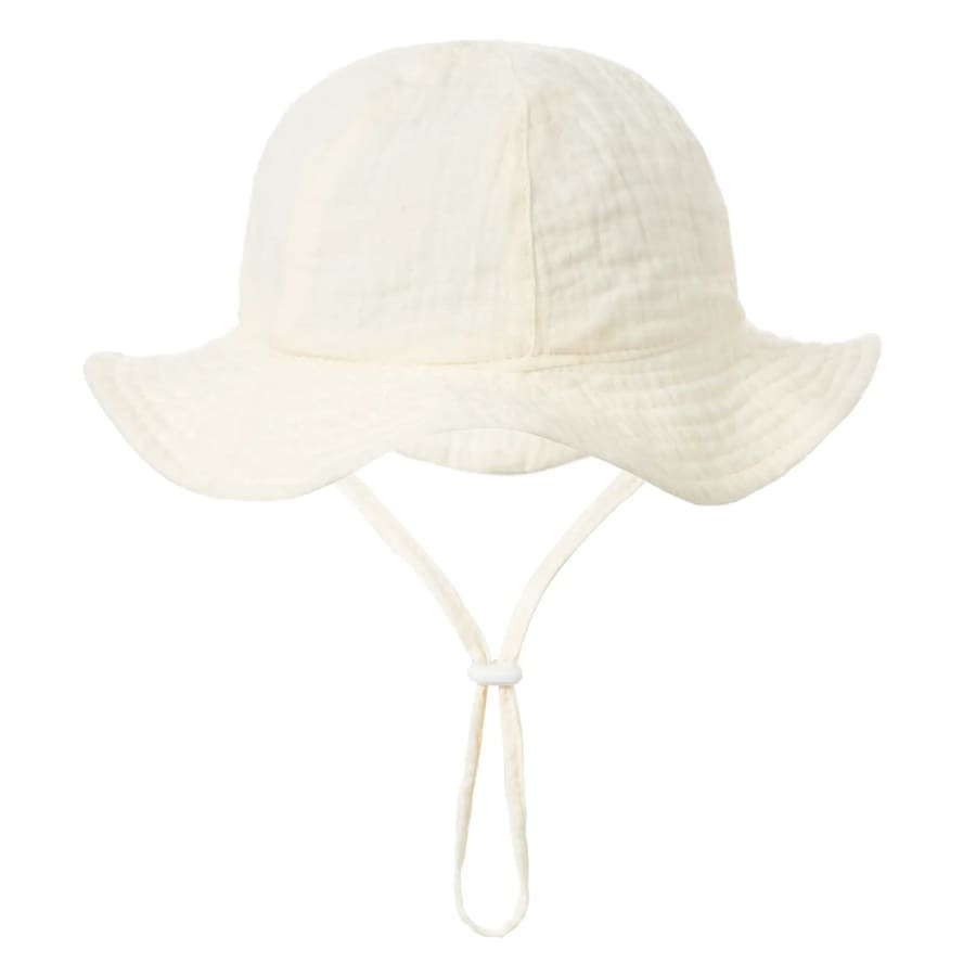 Muslin Bucket Sun Hat - Cream