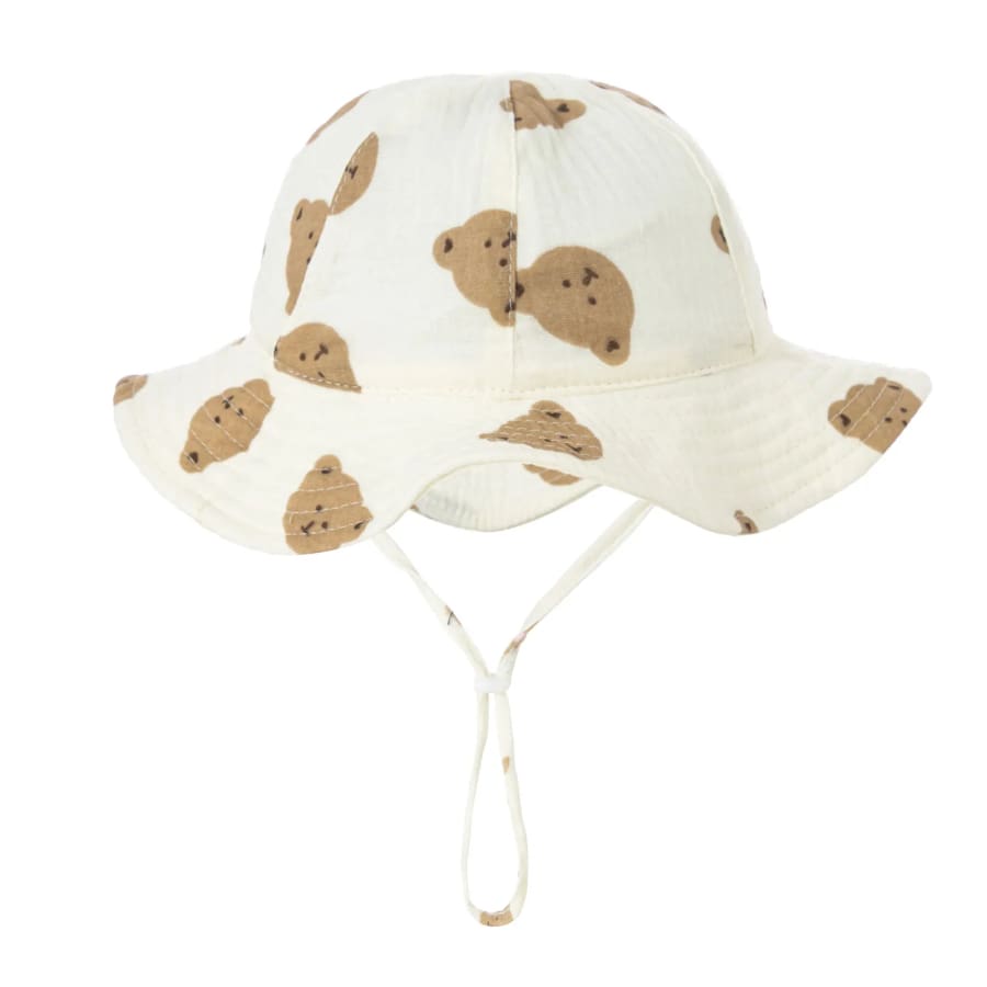 Muslin Bucket Sun Hat - Cream
