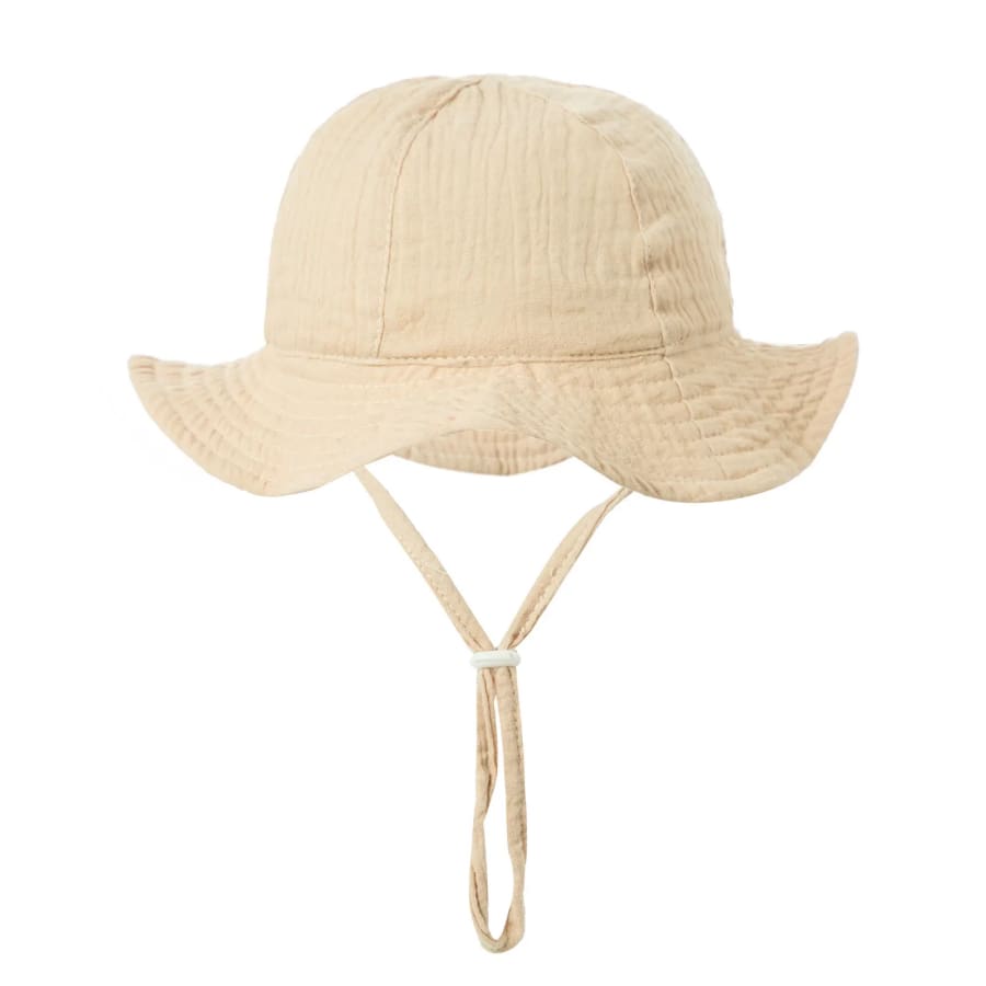 Muslin Bucket Sun Hat - Natural