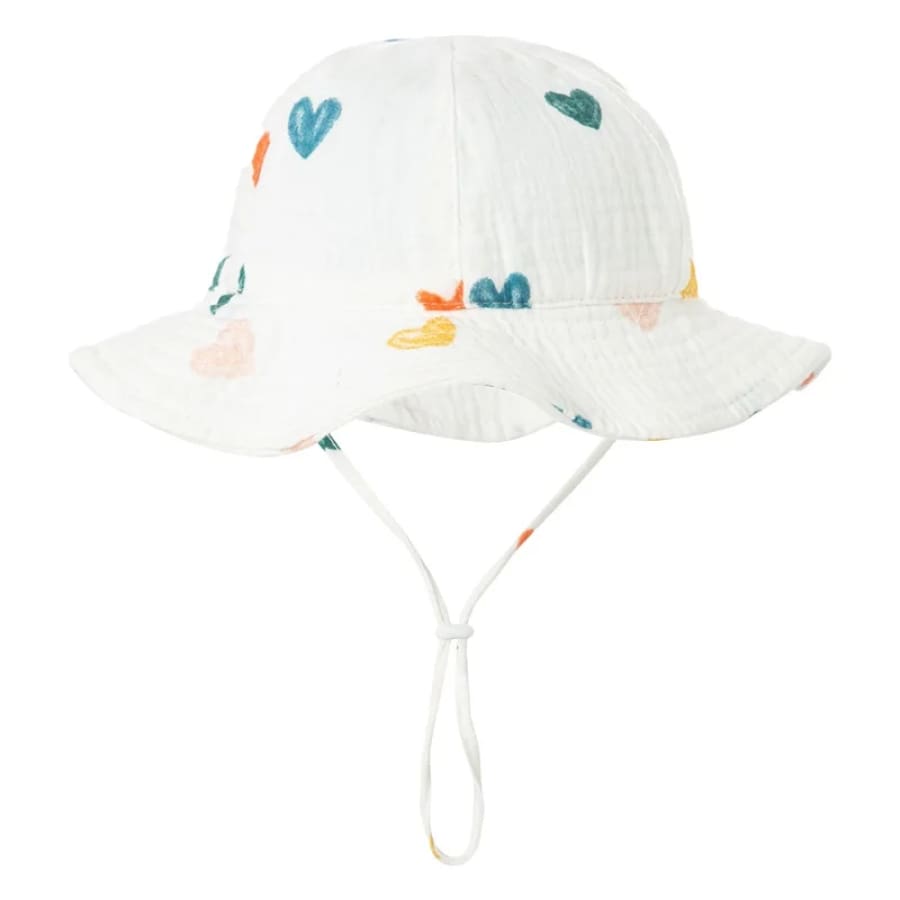 Muslin Bucket Sun Hat - Pastel Pink