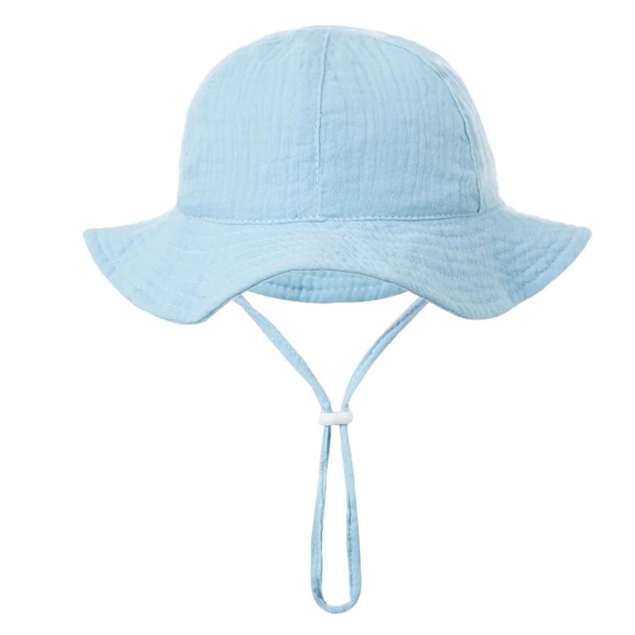 Muslin Bucket Sun Hat - Sky