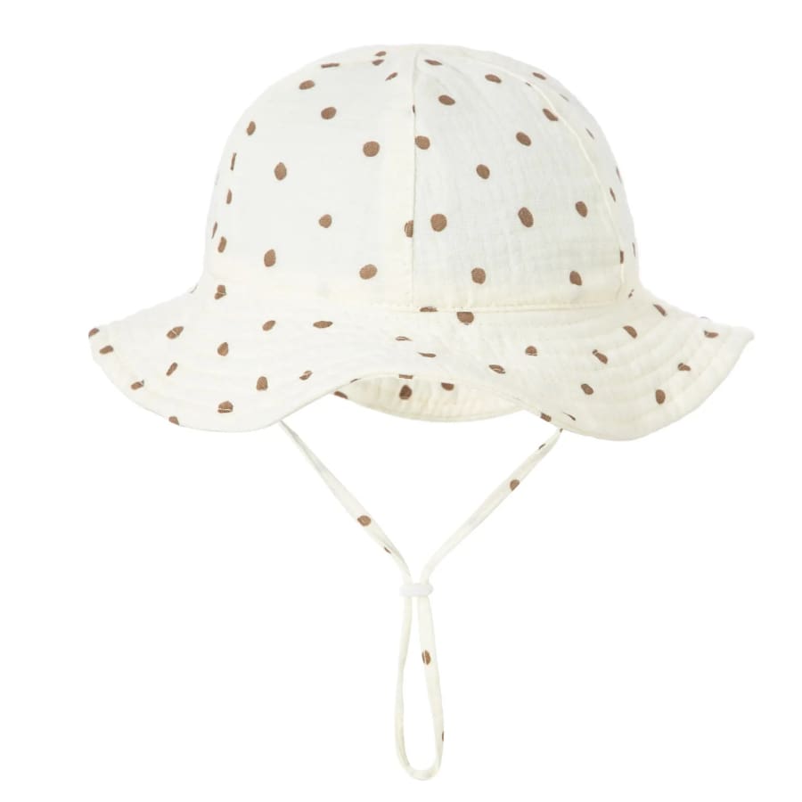 Muslin Bucket Sun Hat - Spots