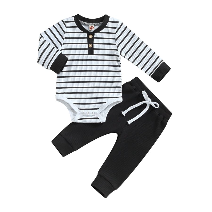Myles Stripe Trackie Set - Night - 0-3 Months