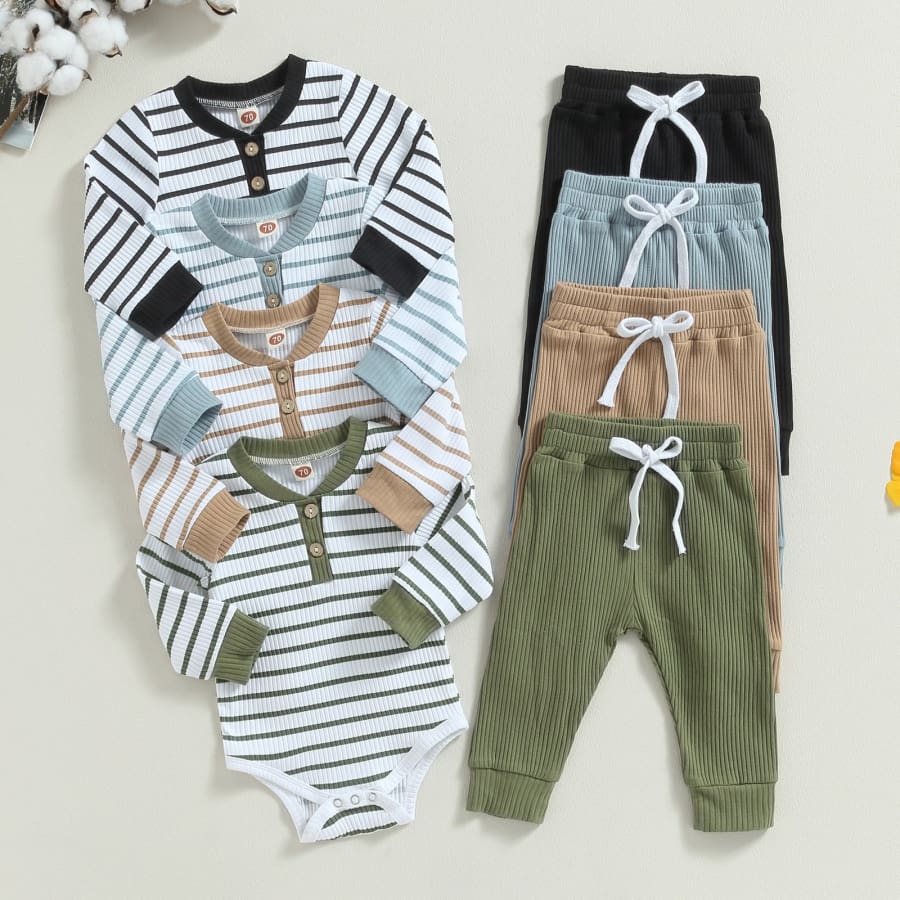 Myles Stripe Trackie Set - Night - 0-3 Months