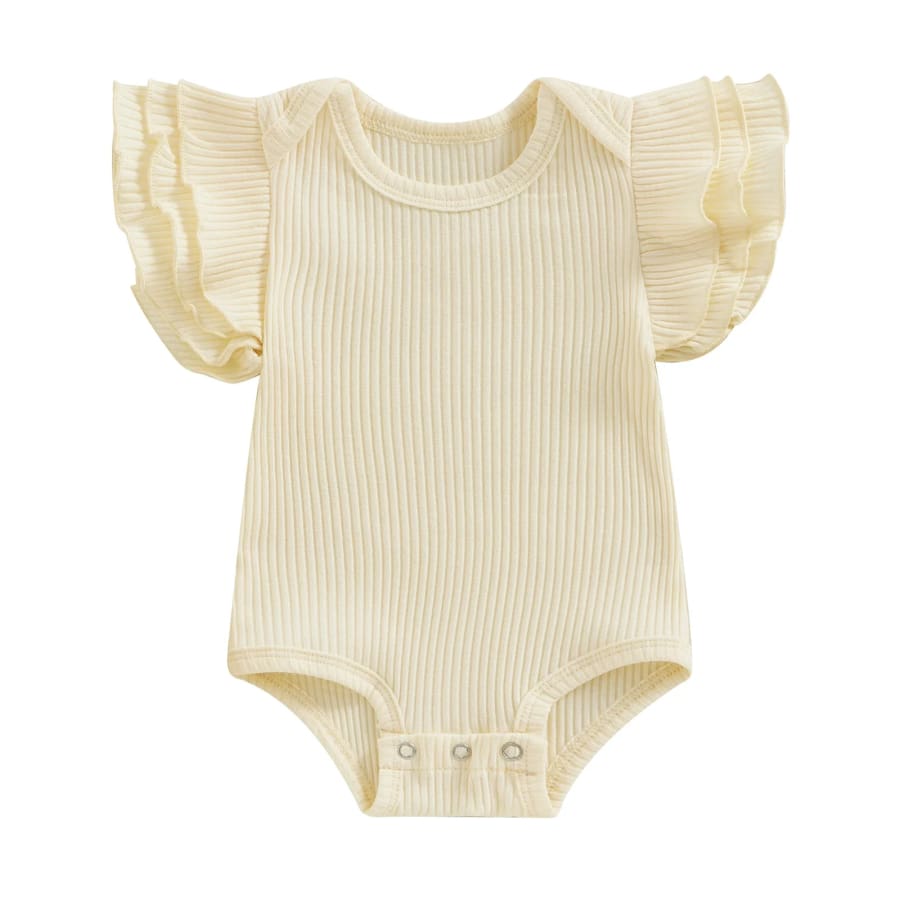 Naomi Ribbed Flutter Onesie - Night