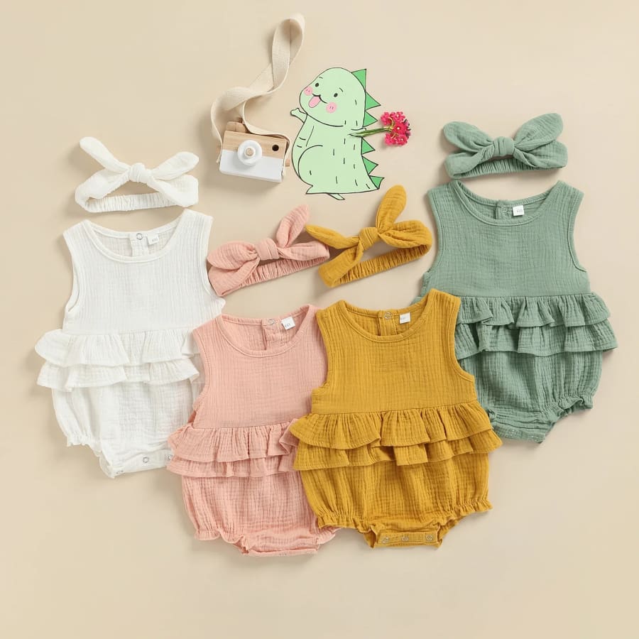 Nellie Bubble Romper - Moss - 0-3 Months