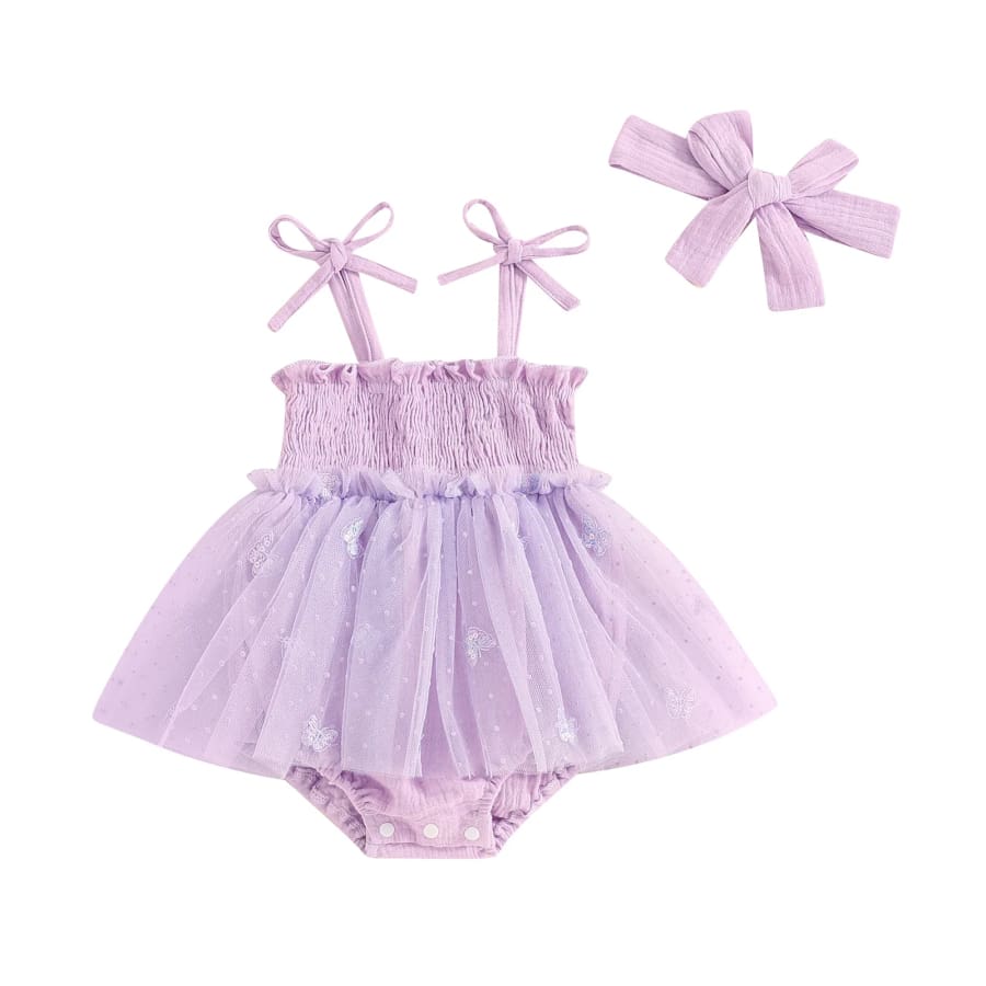 Nellie Floral Tutu Romper - Pink