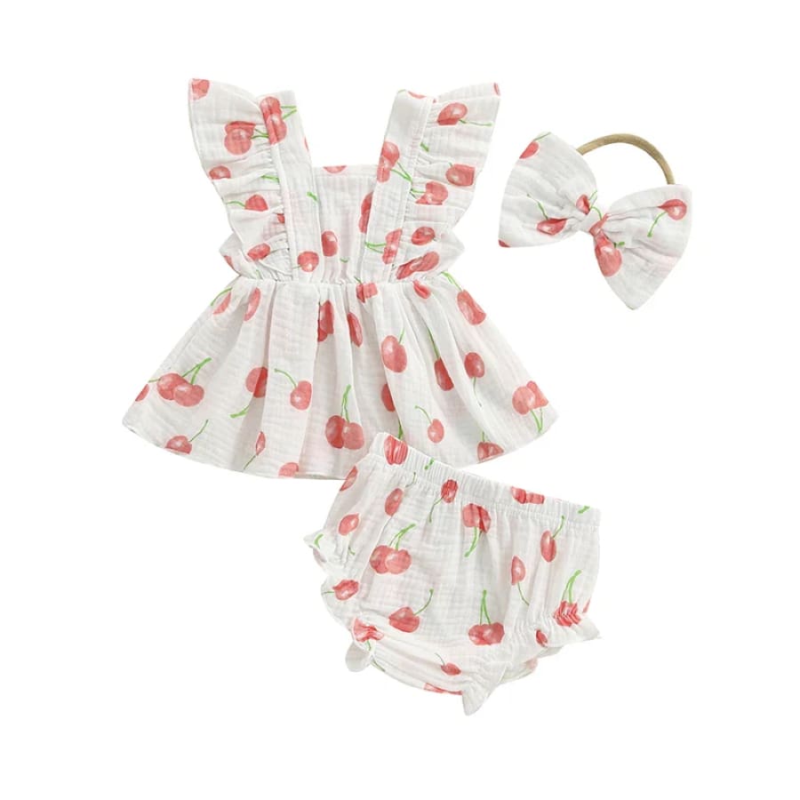 Nessa Babydoll Summer Set - Berries
