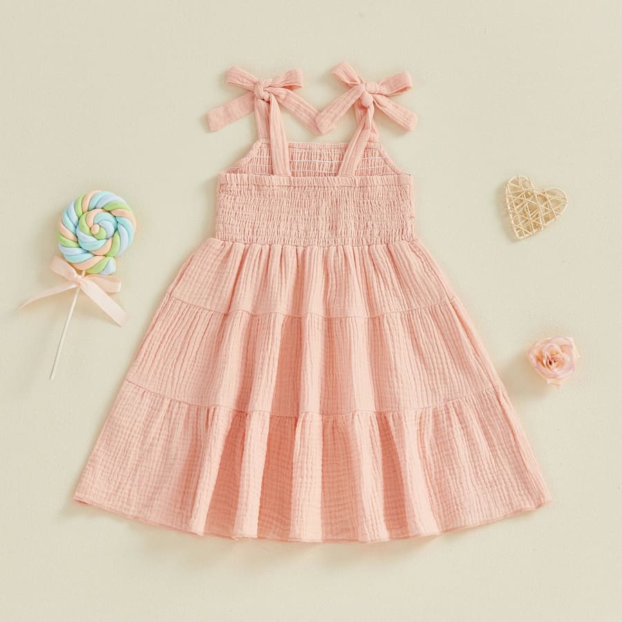 Nessa Tiered Summer Dress - Snow