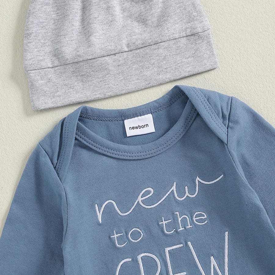 New to the Crew Beanie Set - Sky