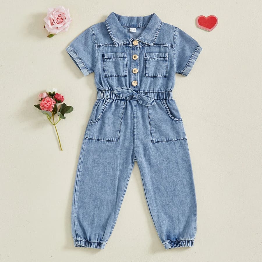 Noel Long Pant Denim Jumpsuit