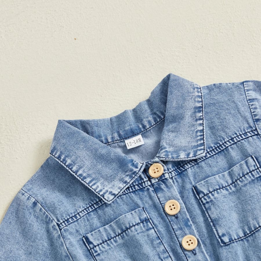 Noel Long Pant Denim Jumpsuit